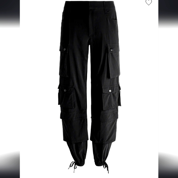 Allice + Olivia OLYMPIA HIGH RISE ANKLE TIE CARGO PANTS | Size 0 - Picture 5 of 12